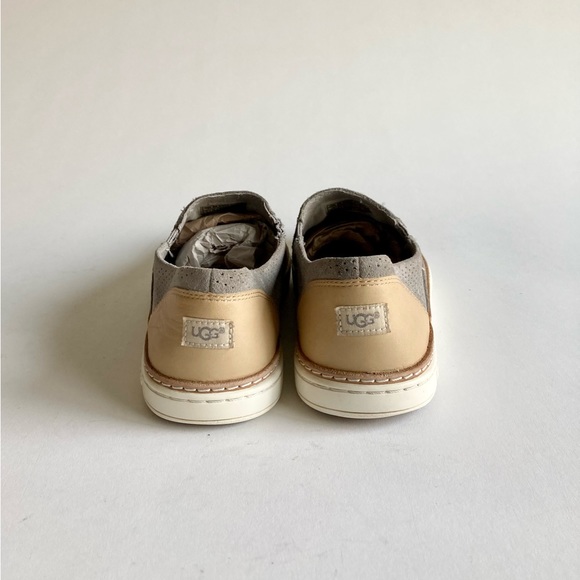 UGG Grey Suede Cream Leather Low Top Sneakers size 8 - Picture 7 of 15